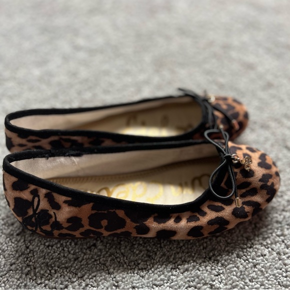Sam Edelman cheetah print Felicia ballet flats size 1 girls - Picture 7 of 9
